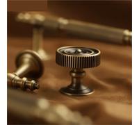 XZAVTKLW Line Design Solid Brass Wardrobe Handles and Knobs Drawer Pulls Bedroom Kitchen 1Pcs(C-5757-160-Bronze)