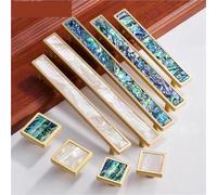 XZAVTKLW Natural Shells+ Brass Room Wardrobe Cabinet Handle Modern Tatami Invisible Handles 128mm 1Pcs(C-7227-160MM)