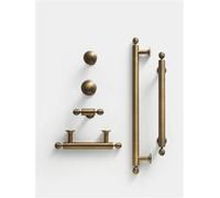 XZAVTKLW Solid Brass Kitchen Handle Ball Single Hole T-Shaped Retro Cabinet Wardrobe Long Handle 1Pcs(CH079-AB-192248)