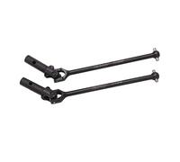 Xzcvalimn 2Pcs Black RC Universal Front Drive Shaft, High Hardness Steel RC Front Drive Shaft for ZD Racing 1/7, High Accuracy Stable Dogbone Shaft with 8mm Ball for EX 07 RC Cars