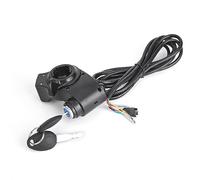 Xzcvalimn E - Bike Thumb Throttle with LCD Voltage Display, Universal Digital Battery Power Switch for Electric Vehicles 12V - 99V, Automatic Identification for Lithium Lead - Acid