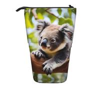 XZDAL A Little Koala Pencil Case with Expandable Design, Portable and Lightweight Storage for Stationery, Small Items