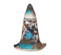 XZDAL a Travel Dreams Hooded Cape M For Teenagers Long Cloak Costume Cosplay Masquerade Carnival Party