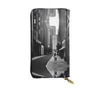XZDAL a Urban Vibes Fashionable Leather Long Clutch Wallet with Card Slots, Cash Pocket, and Zippered Coin Section