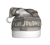 XZDAL a Wild Journeys Adult Christmas Hat Plush Holiday Party Costume Accessory for Festivals and Events