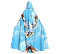XZDAL Adult Seagulls in flight Hooded Cloak Cape for Halloween Cosplay Masquerade Party Costume