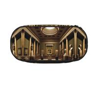 Xzdal Amuseum Treasures Printed Pencil Bag for Storing Stationery Or Cosmetics, Catering to Diverse Storage Needs