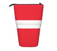 XZDAL Austrian Flag Pencil Case with Expandable Design, Portable and Lightweight Storage for Stationery, Small Items