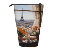 XZDAL Beautiful Pylons in The Distance Pencil Case with Expandable Design, Portable and Lightweight Storage for Stationery, Small Items