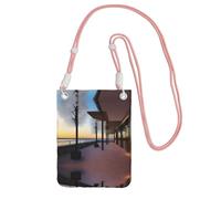 XZDAL ChillingChills Crossbody Mobile Phone Bag Pink for Women, Fashionable and Adjustable, Lightweight for Daily Use