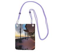XZDAL ChillingChills Crossbody Mobile Phone Bag Purple for Women, Fashionable and Adjustable, Lightweight for Daily Use
