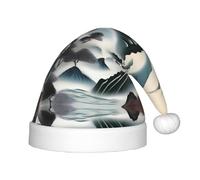 XZDAL Clouds and mountains Festival Santa smooth touch Hat for Holiday Party Costume Accessories Decoration