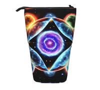 XZDAL Cosmic Stars Pencil Case with Expandable Design, Portable and Lightweight Storage for Stationery, Small Items