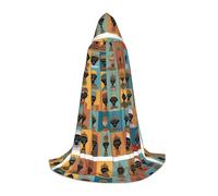 XZDAL Cultural Icons Hooded Cape L For Teenagers Long Cloak Costume Cosplay Masquerade Carnival Party
