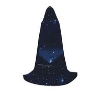 XZDAL Dark Blue Night View Hooded Cape S For Teenagers Long Cloak Costume Cosplay Masquerade Carnival Party