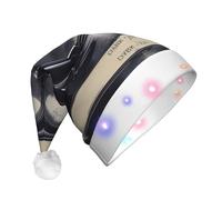 XZDAL DarkDelights Christmas Light-Up Decorative Hat for Adult - Santa Claus Holiday Costume Accessories