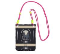 XZDAL DarkDelights Crossbody Mobile Phone Bag Fuchusia for Women, Fashionable and Adjustable, Lightweight for Daily Use