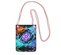 XZDAL Eight Dimensional Space Crossbody Mobile Phone Bag Pink for Women, Fashionable and Adjustable, Lightweight for Daily Use