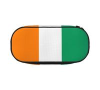 Xzdal Flag of Cote D'Ivoire Printed Pencil Bag for Storing Stationery Or Cosmetics, Catering to Diverse Storage Needs