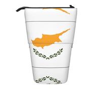 XZDAL Flag of Cyprus Pencil Case with Expandable Design, Portable and Lightweight Storage for Stationery, Small Items