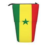 XZDAL Flag of Senegal Pencil Case with Expandable Design, Portable and Lightweight Storage for Stationery, Small Items