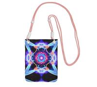 XZDAL Four Dimensional Space Crossbody Mobile Phone Bag Pink for Women, Fashionable and Adjustable, Lightweight for Daily Use