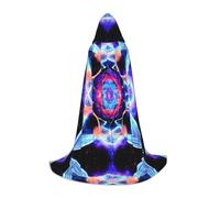 XZDAL Four Dimensional Space Hooded Cape S For Teenagers Long Cloak Costume Cosplay Masquerade Carnival Party