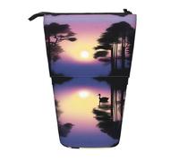 XZDAL Peaceful Dawn Pencil Case with Expandable Design, Portable and Lightweight Storage for Stationery, Small Items