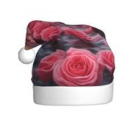 XZDAL roses by the sea Adult Christmas Hat Plush Holiday Party Costume Accessory for Festivals and Events