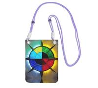 XZDAL Shine in all directions Crossbody Mobile Phone Bag Purple for Women, Fashionable and Adjustable, Lightweight for Daily Use