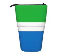 XZDAL Sierra Leone Flag Pencil Case with Expandable Design, Portable and Lightweight Storage for Stationery, Small Items