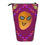 XZDAL Smiley Mango Pencil Case with Expandable Design, Portable and Lightweight Storage for Stationery, Small Items