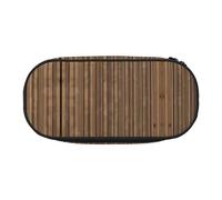 Xzdal Solid Wood Pattern Printed Pencil Bag for Storing Stationery Or Cosmetics, Catering to Diverse Storage Needs
