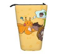 XZDAL Sunflower Seed Squirrel Pencil Case with Expandable Design, Portable and Lightweight Storage for Stationery, Small Items