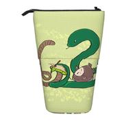 XZDAL Sunflower Seeds Earthworm Snake Pencil Case with Expandable Design, Portable and Lightweight Storage for Stationery, Small Items