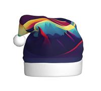 XZDAL Sunset in telescope Adult Christmas Hat Plush Holiday Party Costume Accessory for Festivals and Events