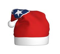 XZDAL Tennessee State Flag Adult Christmas Hat Plush Holiday Party Costume Accessory for Festivals and Events