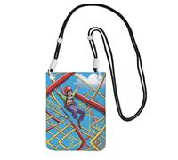 XZDAL Thrill Seeker Crossbody Mobile Phone Bag Black for Women, Fashionable and Adjustable, Lightweight for Daily Use
