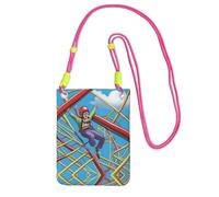 XZDAL Thrill Seeker Crossbody Mobile Phone Bag Fuchusia for Women, Fashionable and Adjustable, Lightweight for Daily Use
