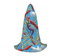 XZDAL Thrill Seeker Hooded Cape L For Teenagers Long Cloak Costume Cosplay Masquerade Carnival Party