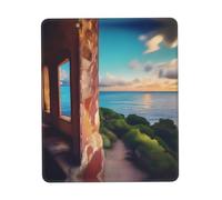 XZDAL Travel Dreams Multi-Color Thickened Rubber Lock Edge Mouse Pad 10 x 12 inch for Office, Gaming, Study, and Work Desk