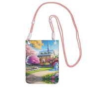 XZDAL Unicorn Fairy Tale Crossbody Mobile Phone Bag Pink for Women, Fashionable and Adjustable, Lightweight for Daily Use