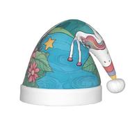 XZDAL Unicorns by the river Festival Santa smooth touch Hat for Holiday Party Costume Accessories Decoration