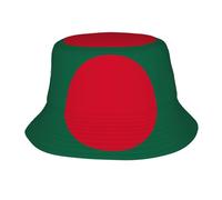 XZDAL Unisex Flag of Bangladesh Bucket Hat for Outdoor - Foldable, Breathable Sun Protection for Gardening, Camping Black