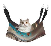 XZDAL Velvety Soft a Travel Dreams Hammock L for Pet Cats, Adjustable with Metal Hooks, Double-Sided for Ultimate Comfort
