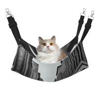 XZDAL Velvety Soft aCity Street Hammock L for Pet Cats, Adjustable with Metal Hooks, Double-Sided for Ultimate Comfort