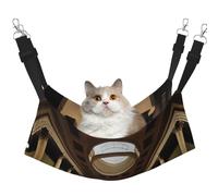 XZDAL Velvety Soft aMuseum Treasures Hammock L for Pet Cats, Adjustable with Metal Hooks, Double-Sided for Ultimate Comfort