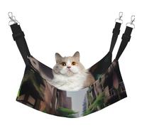 XZDAL Velvety Soft aUrban Jungle Hammock L for Pet Cats, Adjustable with Metal Hooks, Double-Sided for Ultimate Comfort