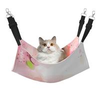 XZDAL Velvety Soft Color fragment paper Hammock L for Pet Cats, Adjustable with Metal Hooks, Double-Sided for Ultimate Comfort