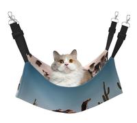 XZDAL Velvety Soft Desert cute camel Hammock L for Pet Cats, Adjustable with Metal Hooks, Double-Sided for Ultimate Comfort